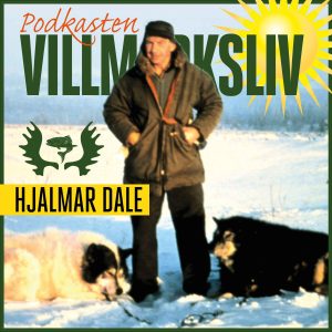 Hjalmar Dale med hundene. Podkast logo.